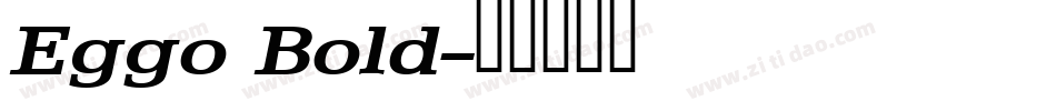 Eggo Bold字体转换